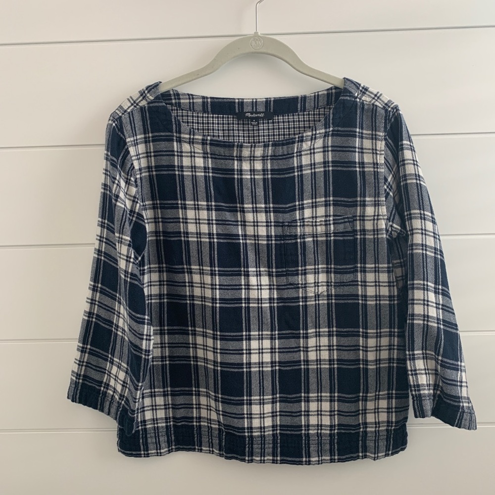 prep plaid top
